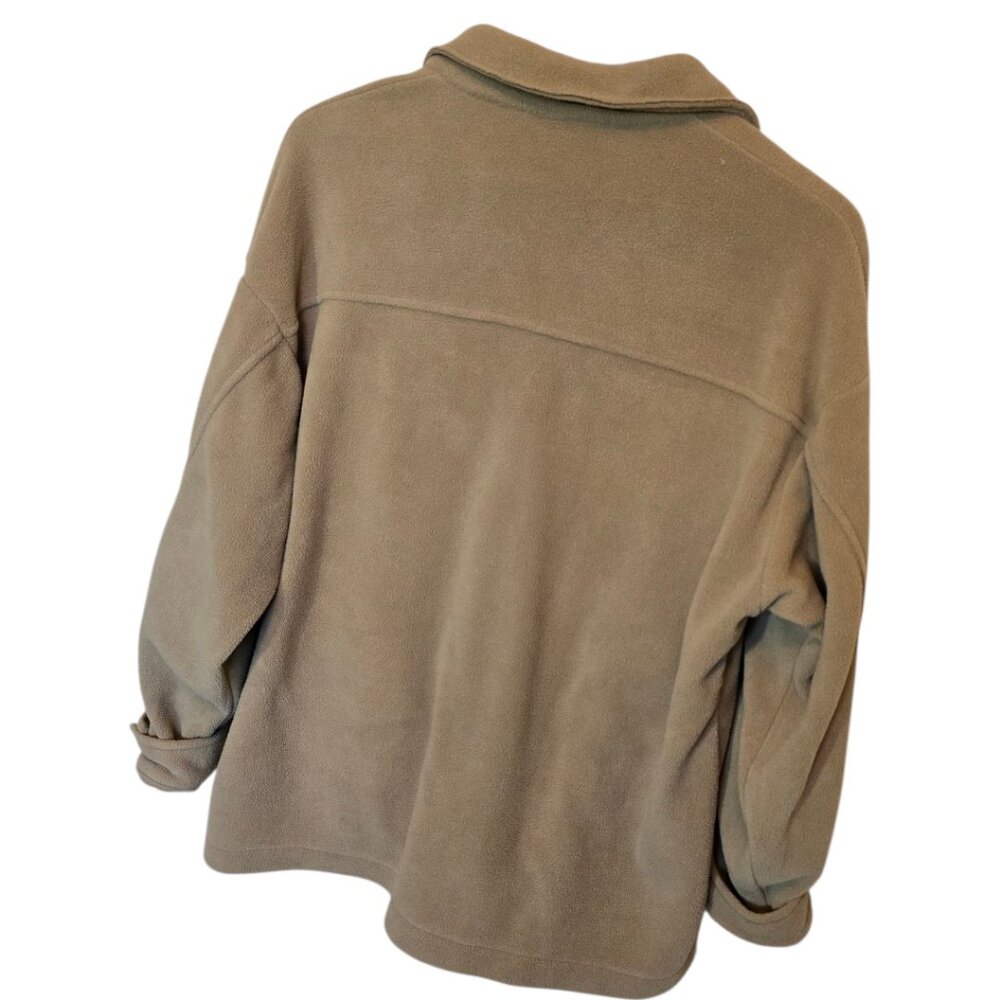 Tan/Camel Fleece "Shacket" sz L - Picture 5 of 8